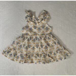 Rachel Zoe Floral Lined Dress With Ruffle Sleeves Size 18 M Cottagecore Cottage